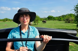Miranda on safari in Sri Lanka