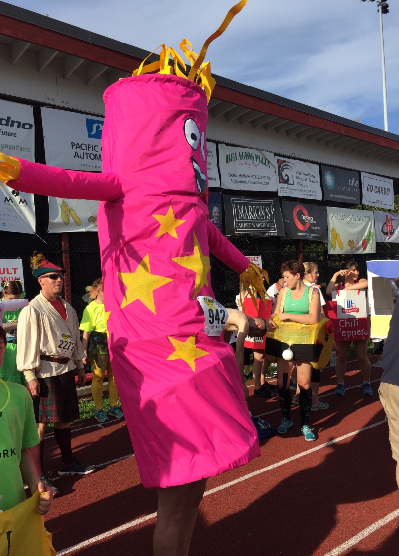 Just one of the wacky costumed Starlight Runners!